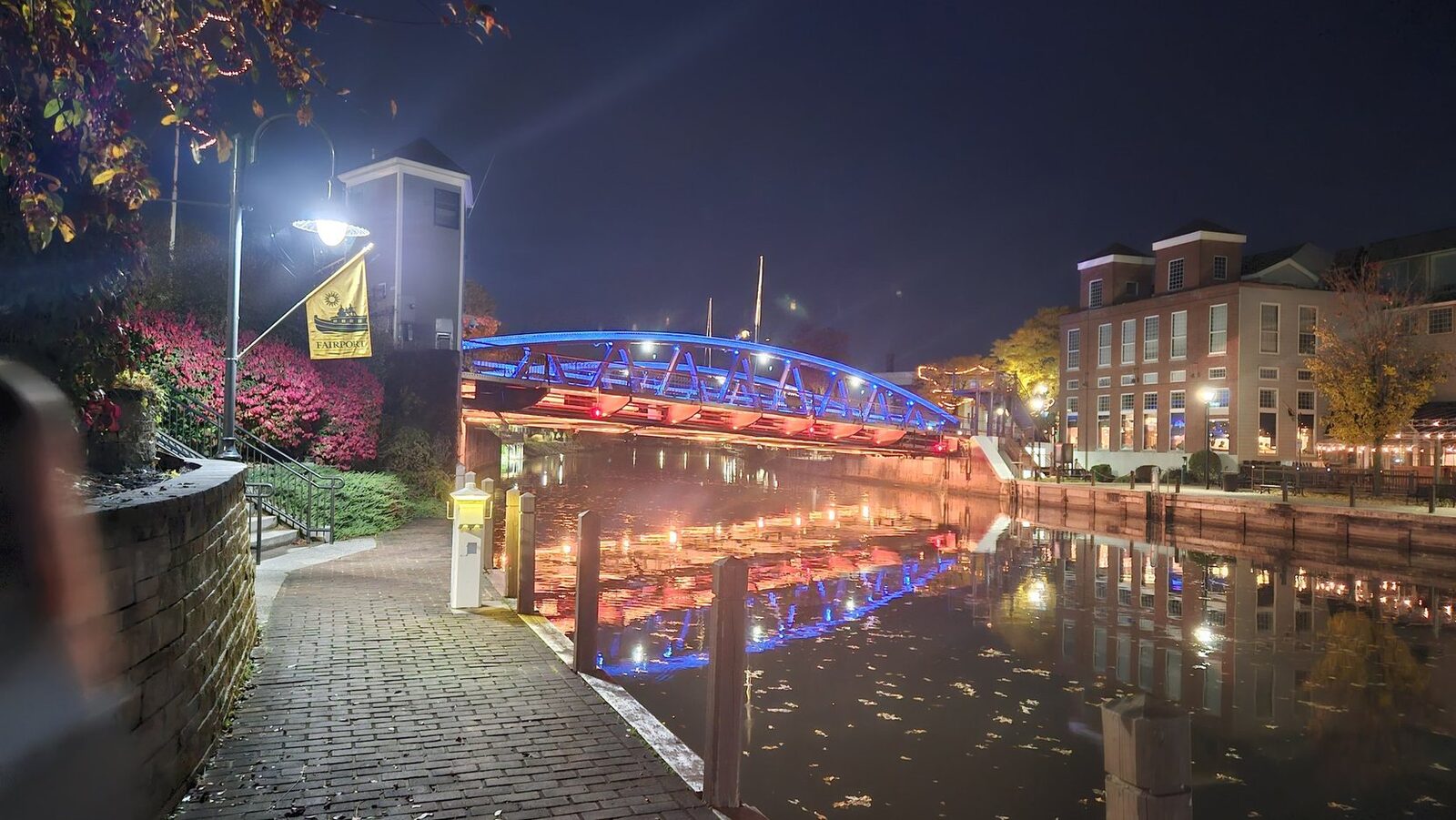 Historic Fairport waterfront on the Erie Canal