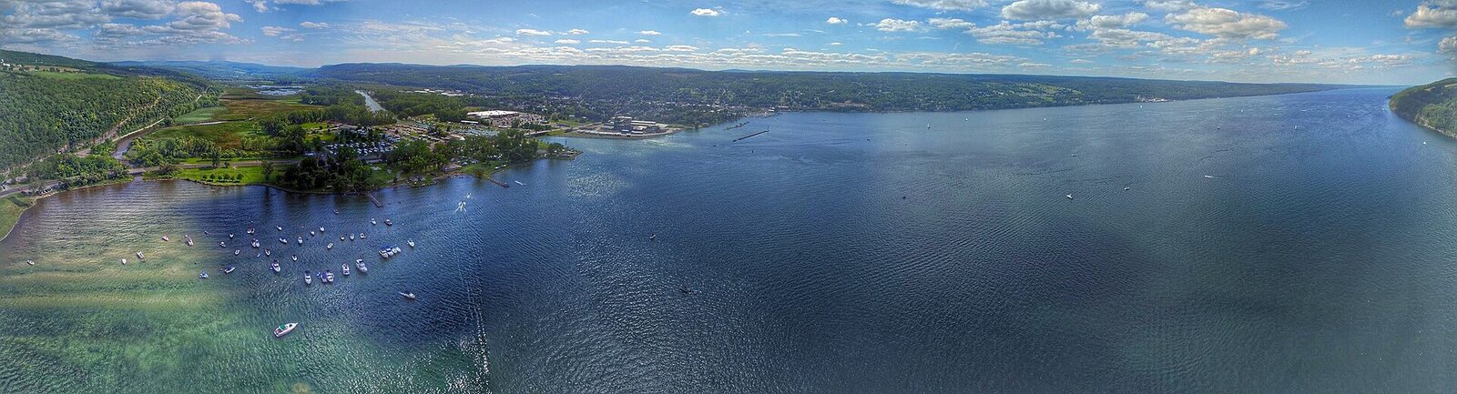 Watkins Glen waterfront on Seneca Lake