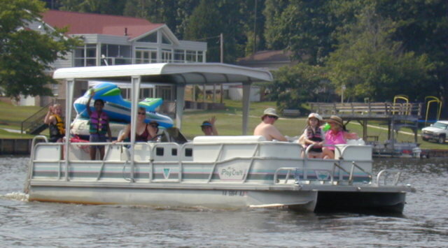 Family boating day-trip context for cooler capacity and deck space