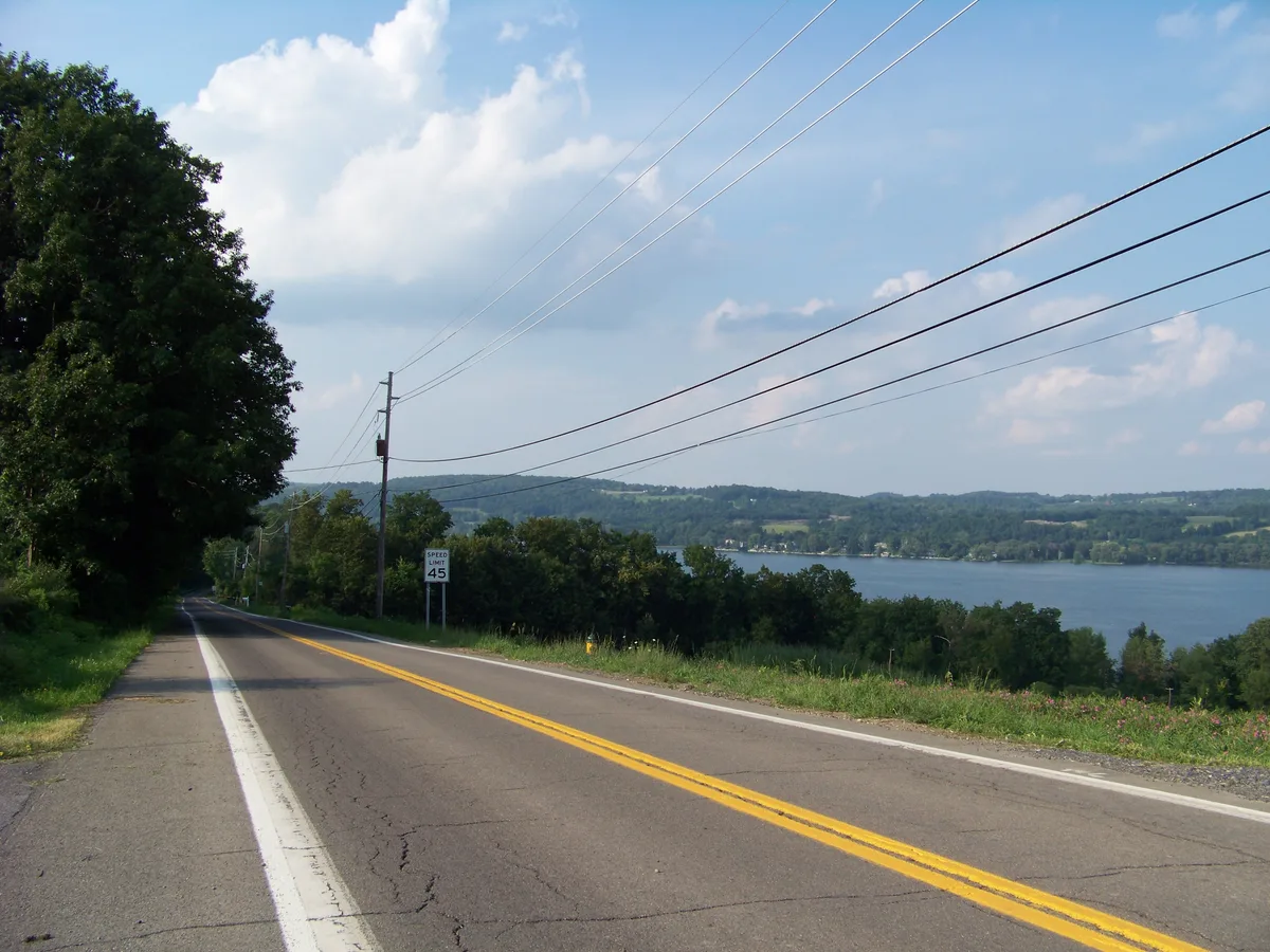 Otisco Lake viewed from New York State Route 174