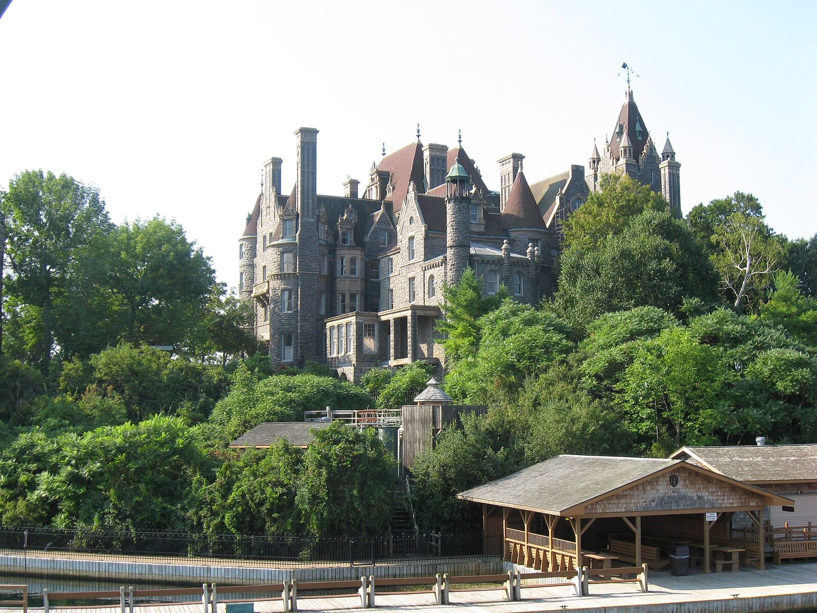 A different view of Boldt Castle and the Thousand Islands cruising area