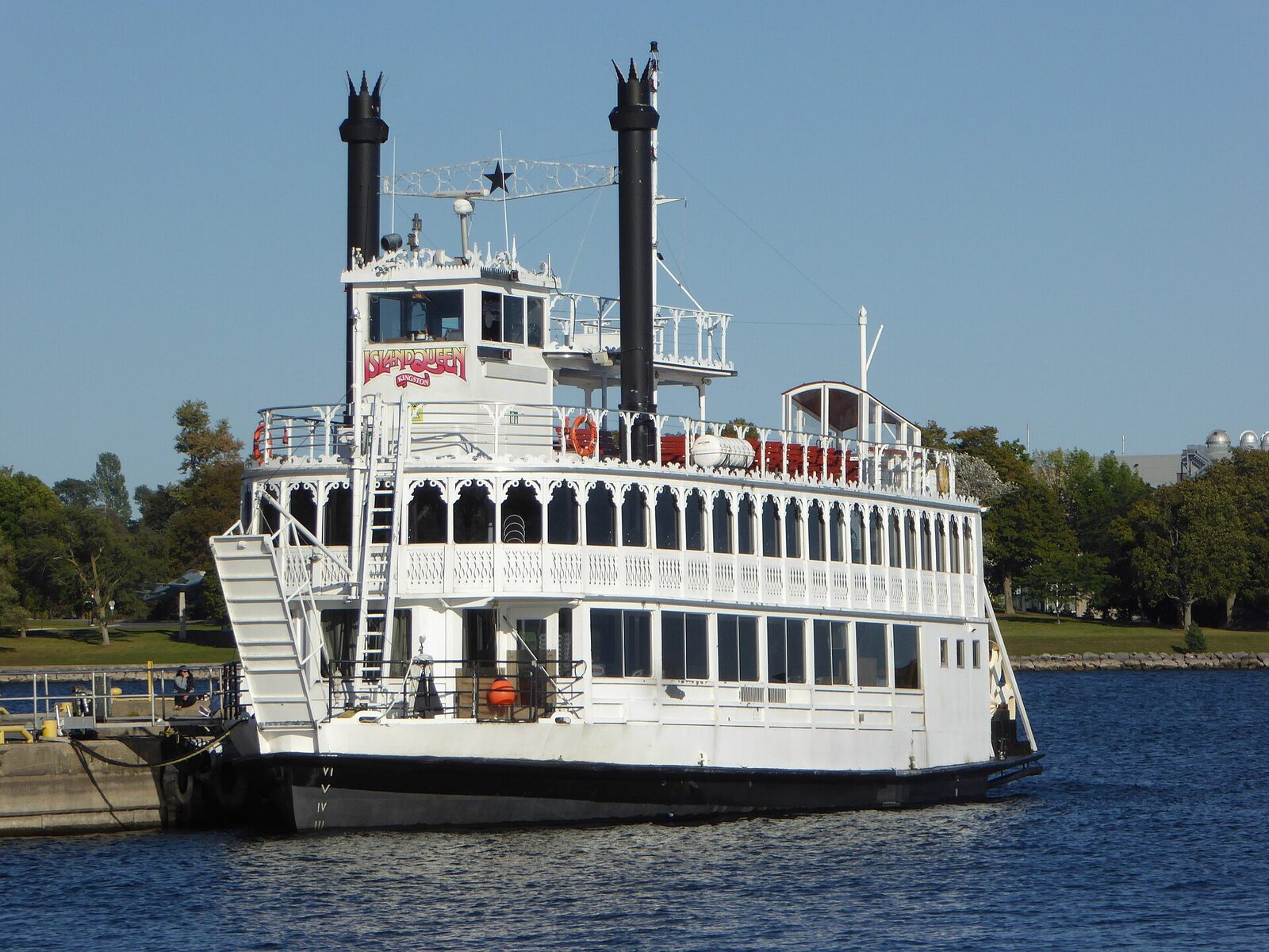 Island-dotted St. Lawrence River in the Thousand Islands
