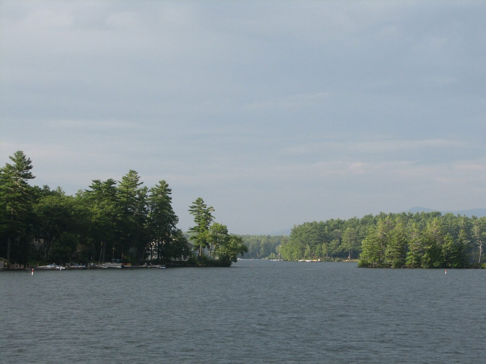 Wooded islands on Lake Winnipesaukee