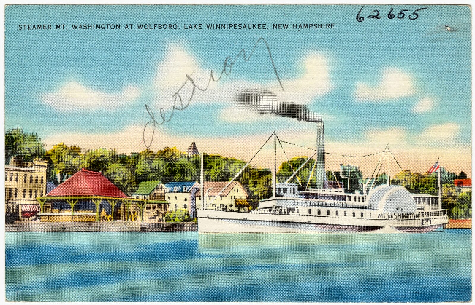 The village harbor in Wolfeboro on Lake Winnipesaukee